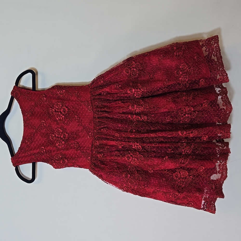 Pastourelle Floral Lace Formal Dress Girls Size 4 Birthday Easter‎ Princess